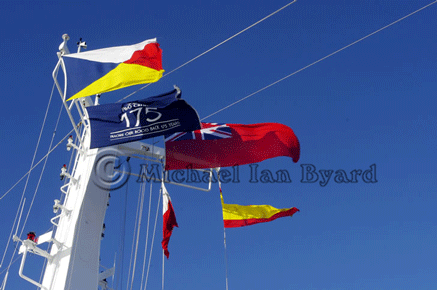 P and O's 175th Anniversary Year-Mastflags
